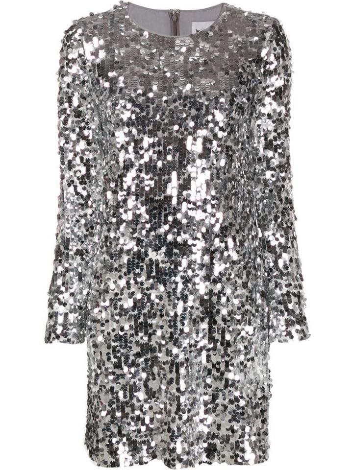 Be Blumarine Sequin Mini Dress - Silver