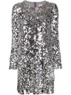 Be Blumarine Sequin Mini Dress - Silver