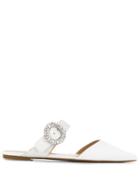 Michael Kors Collection Embellished Mule - White