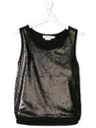 Andorine Teen Sequin Embellished Top - Black