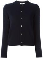 Comme Des Garçons Play Embroidered Logo Cardigan - Blue