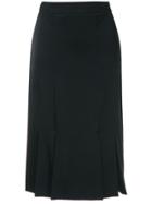 Gloria Coelho Multiple Slits Straight Skirt - Black