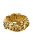 Christian Dior Vintage Siren Scale Bangle, Women's, Metallic