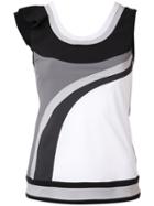 No Ka' Oi - Asymmetric Frill Sports Tank Top - Women - Polyamide/spandex/elastane - Xs, White