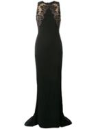 Stella Mccartney Lace Insert Evening Dress - Black