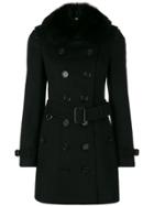 Burberry Collar Detail Coat - Black