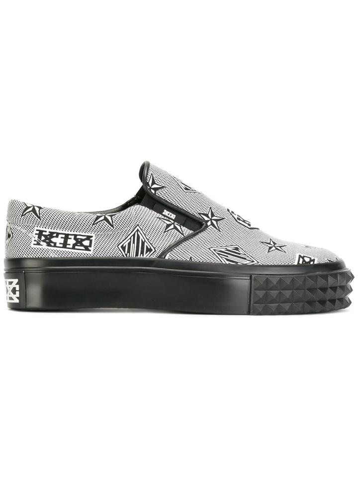 Ktz Monogram Slip-on Sneakers - Black