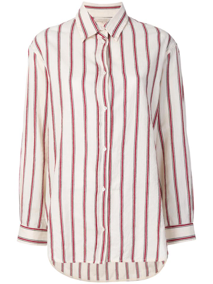 Vanessa Bruno Longsleeved Striped Shirt - White