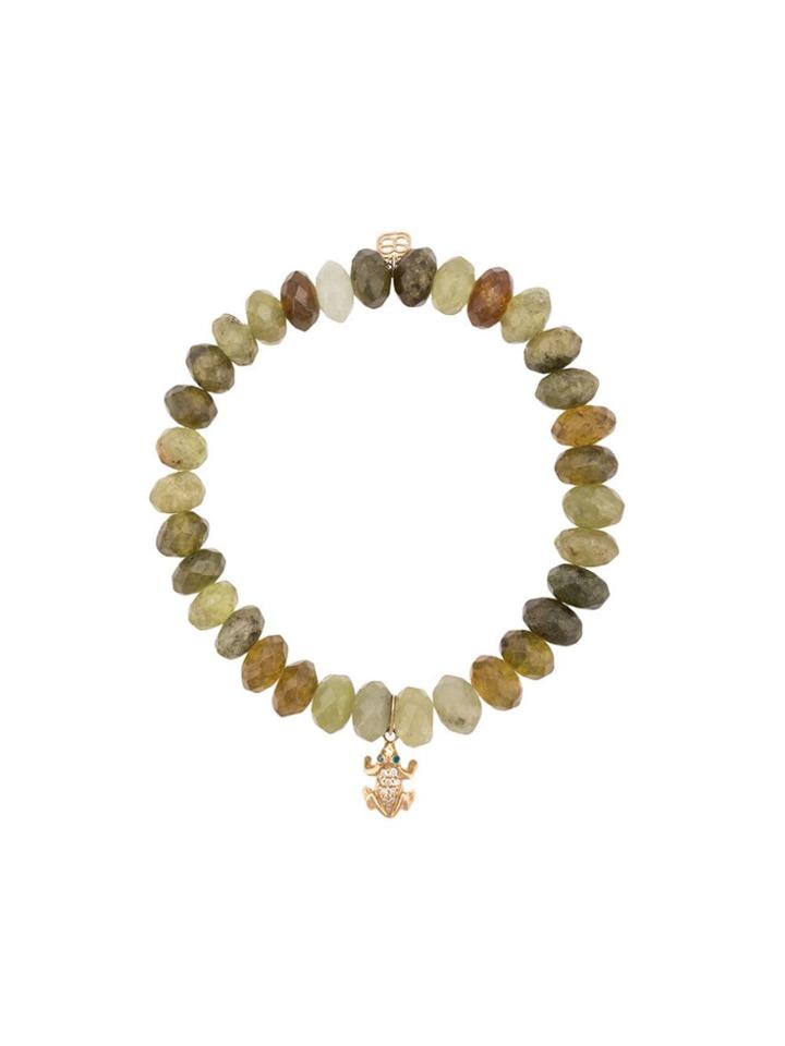 Sydney Evan 14kt Gold, Diamond, Garnet And Tourmaline Frog Charm