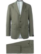Gabriele Pasini Two Piece Suit, Men's, Size: 50, Green, Cotton/polyester/cupro/wool