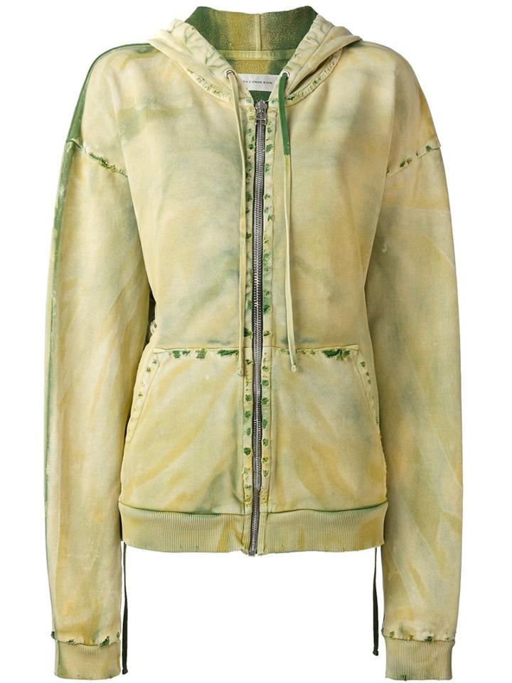 Faith Connexion Zipped Hoodie, Women's, Size: Large, Green, Cotton