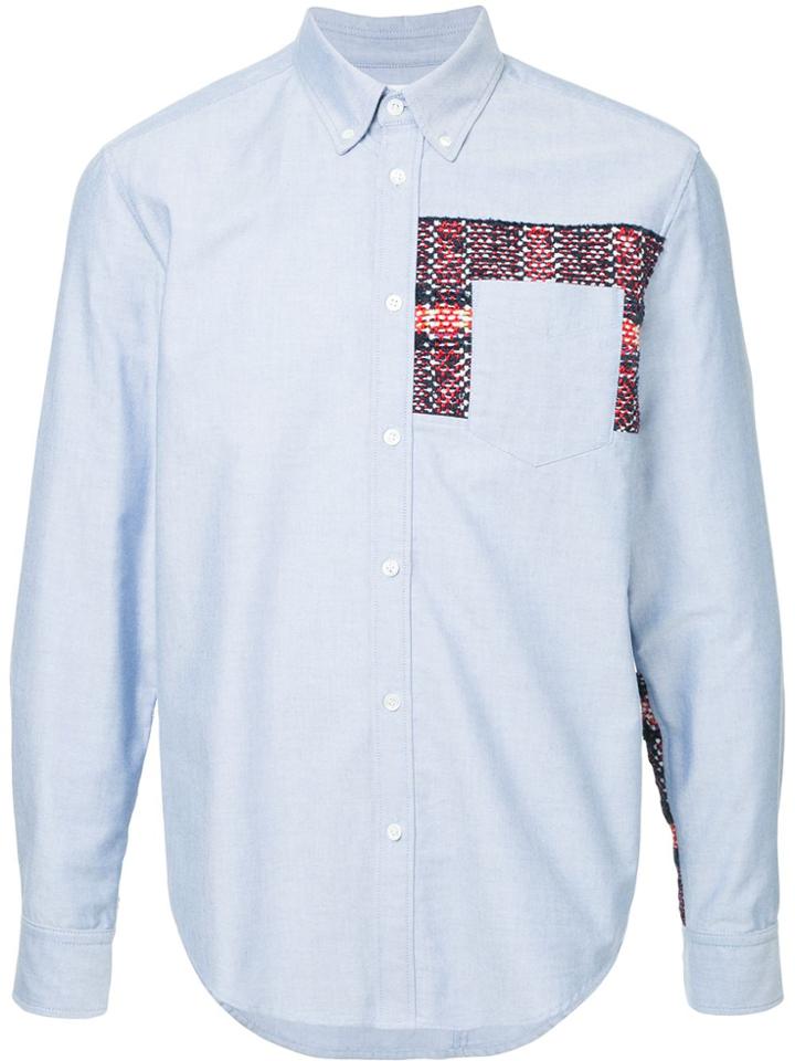 Coohem Checked Tweed Shirt - Blue