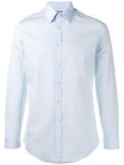 Gucci Classic Formal Shirt, Men's, Size: 17, Blue, Cotton