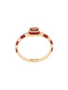 Nevernot Embellished Pendant Ring - Red