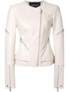 Kitx Biker Jacket, Women's, Size: 10, White, Lamb Skin