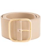 Monse Wide Belt, Nude/neutrals, Cotton
