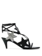 Saint Laurent Star Patch Sandals - Black