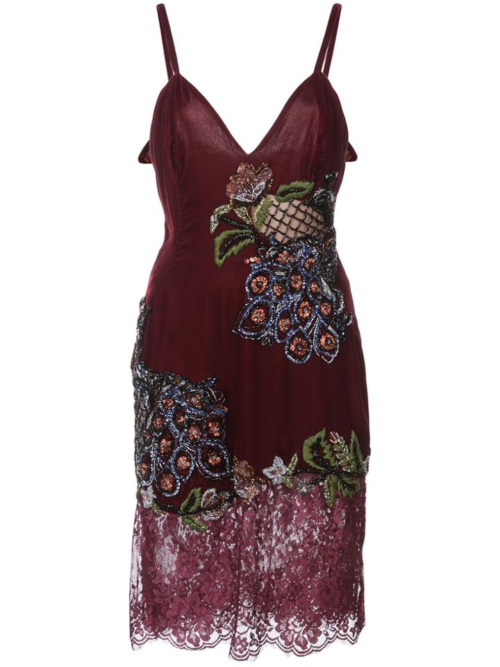 Patbo Bead-embellished Slip Dress - Red