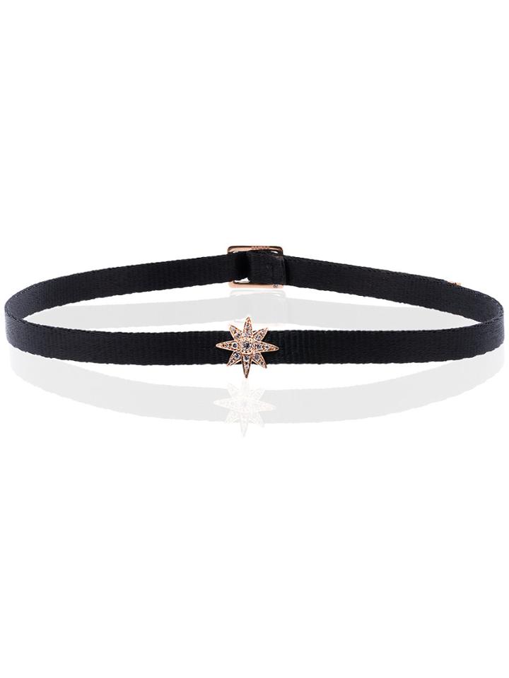 Shay Black And Pink Mini Starburst Diamond Choker - Pink & Purple