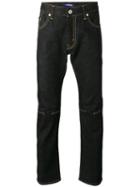 Junya Watanabe Comme Des Garçons Man Cropped Jeans, Men's, Size: Large, Black, Cotton/polyurethane