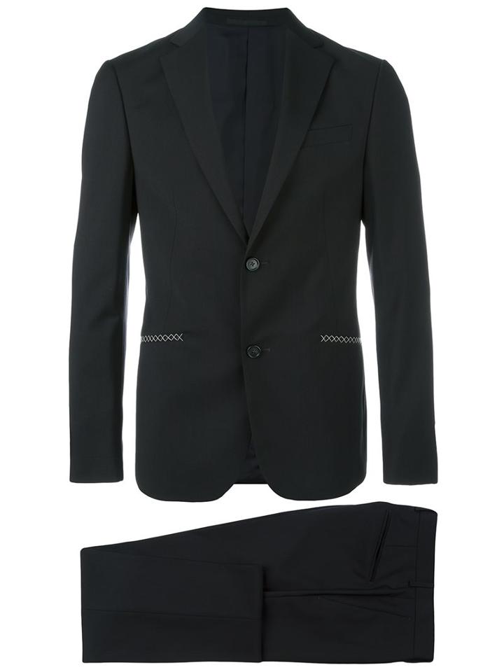 Z Zegna Two-piece Suit, Men's, Size: 50, Black, Cupro/wool