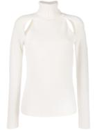 Tom Ford Cut-out Turtleneck Sweater - White