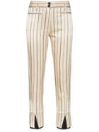 Ann Demeulemeester Striped Cropped Trousers - Neutrals