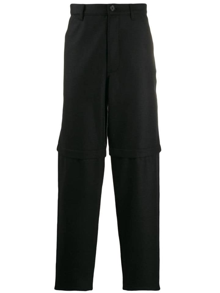 Comme Des Garçons Shirt Zip-off Trousers - Black