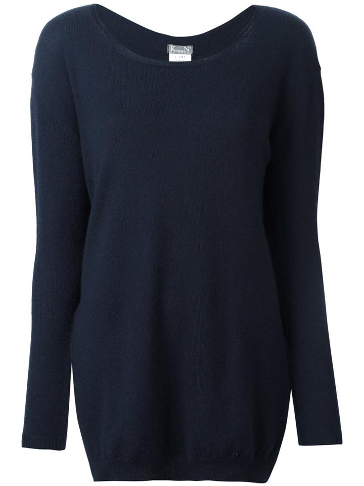 Kristensen Du Nord - Crew Neck Jumper - Women - Cashmere - 1, Women's, Blue, Cashmere
