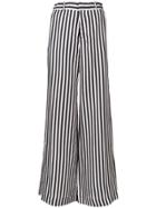 Rta Jupiter Striped Wide-leg Trousers - Black