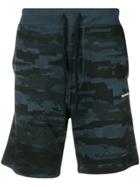 Diesel Camouflage Print Bermuda Shorts - Blue
