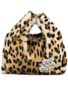 Simonetta Ravizza Furrissima Animal Print Tote - Brown