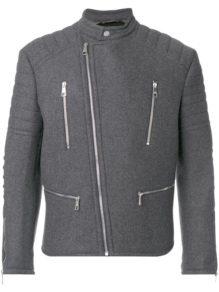 Neil Barrett Biker Jacket - Grey