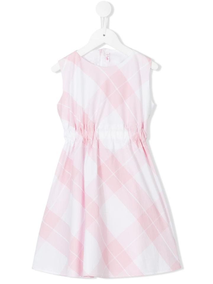 Il Gufo - Checked Sleeveless Dress - Kids - Cotton - 10 Yrs, Pink/purple