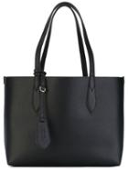 Burberry - 'lavenby' Small Reversible Shopper - Women - Calf Leather - One Size, Black, Calf Leather