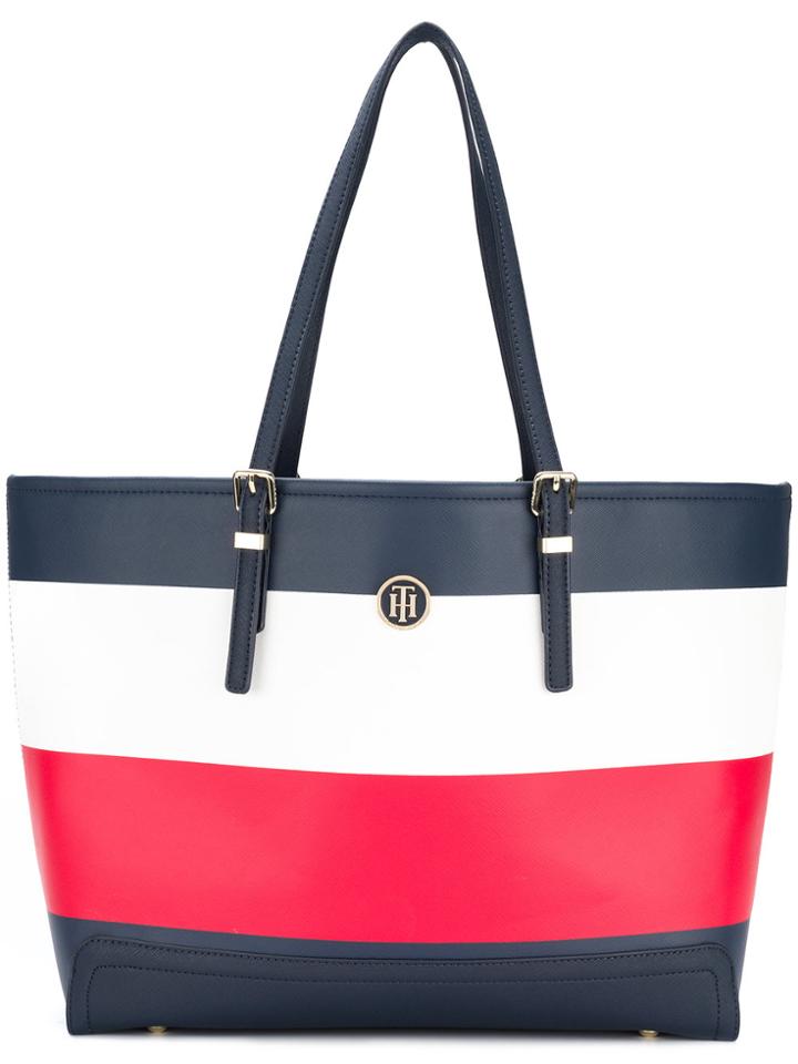 Tommy Hilfiger Stripe Tote Bag - Blue