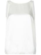 Raquel Allegra Sleeveless Open Back Top - White