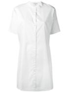 James Perse Shortsleeved Shirt Dress, Women's, Size: Small, White, Cotton/nyamplung Oil