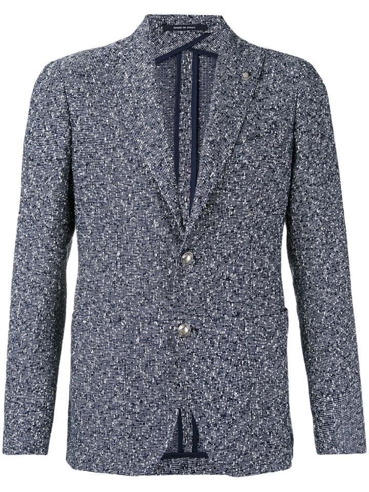 Tagliatore Classic Woven Blazer - Blue