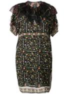 No21 Floral Print Dress, Women's, Size: 42, Black, Silk