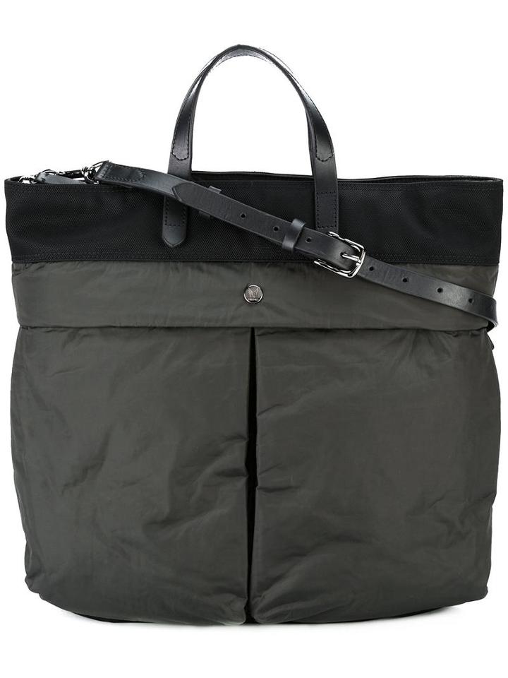 Mismo 'helmet' Shoulder Bag, Adult Unisex, Black, Leather/nylon