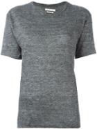 Isabel Marant Étoile 'keiran' T-shirt, Women's, Size: Large, Grey, Linen/flax