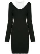 T By Alexander Wang Bi-layer Mini Dress - Black