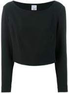 Moschino Vintage Cropped Top - Black