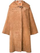 Marni Oversized Collar Coat - Brown