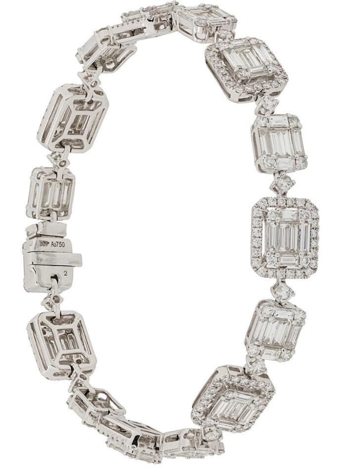 Gemco 18kt White Gold And Diamond Bracelet - Metallic