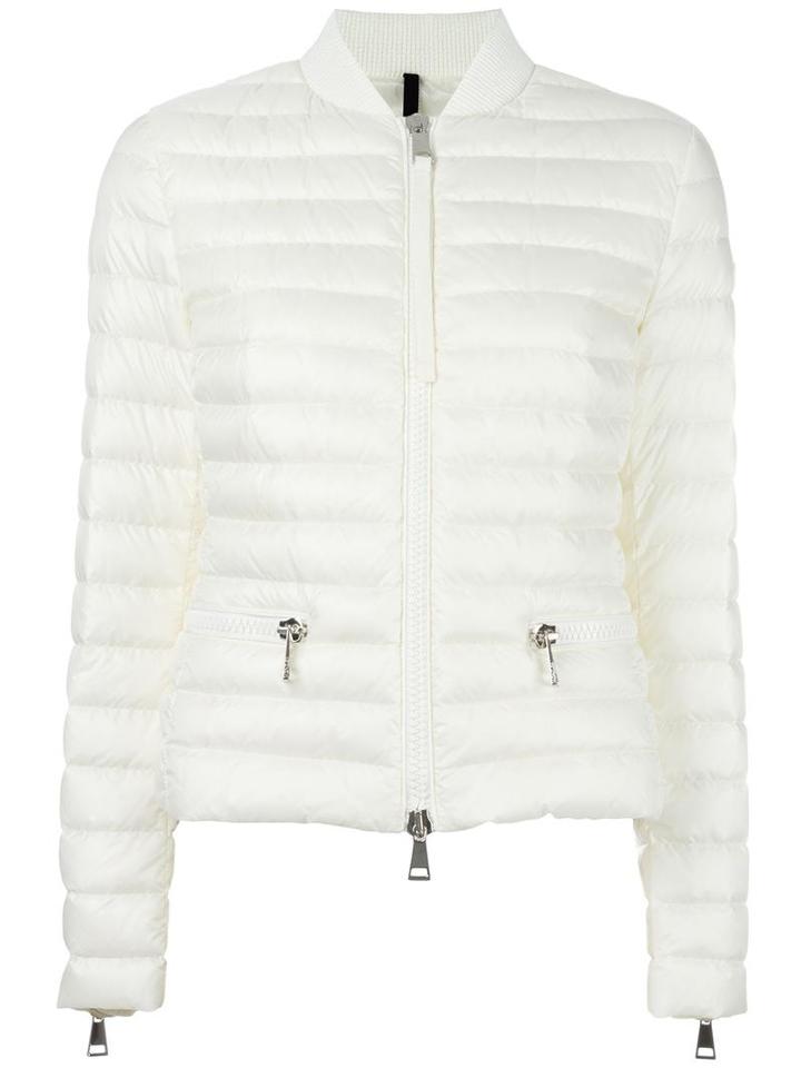 Moncler Blen Jacket, Women's, Size: 2, White, Polyamide/polyester/feather Down