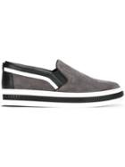 Sergio Rossi Striped Colour Block Sneakers