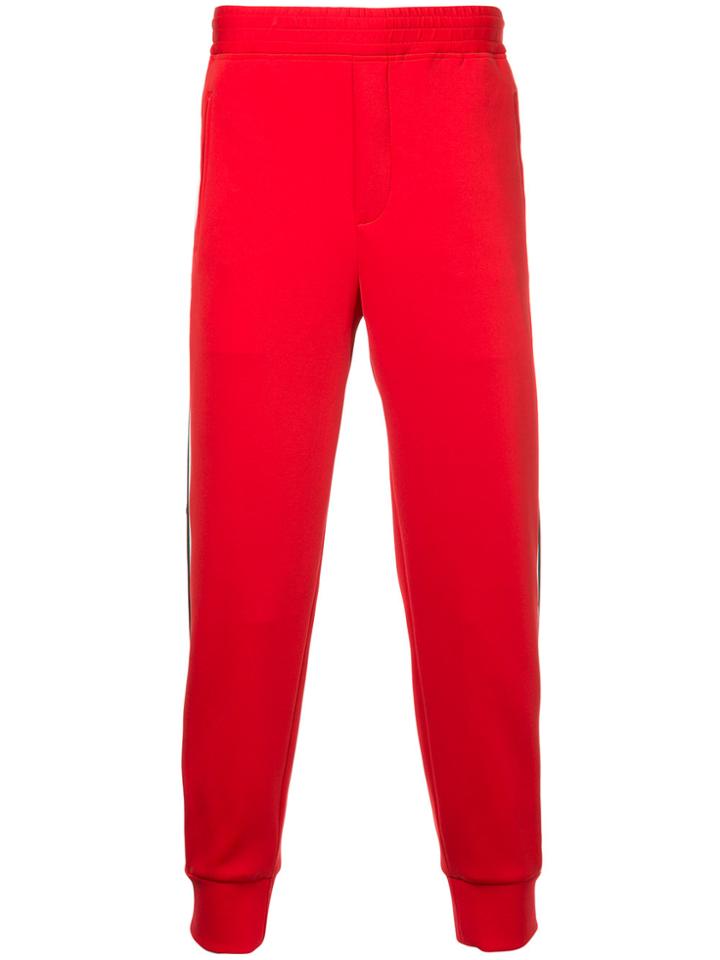 Neil Barrett Side Striped Track Pants - Red