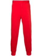 Neil Barrett Side Striped Track Pants - Red